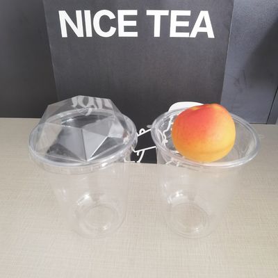 Fornecido livremente amostra PET/RPET plástico de cúpula plana de diamantes inserir tampas para copo de bebida fria