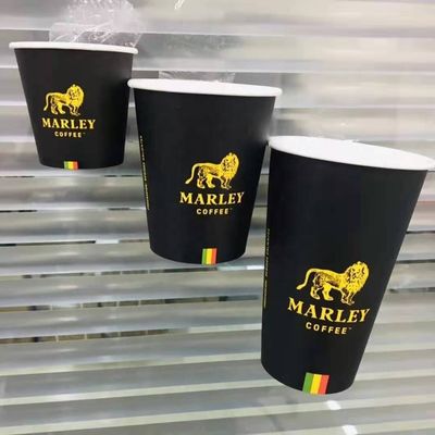 Copo de papel de café de parede única descartável Impresso sob medida Eco-friendly para festa de café
