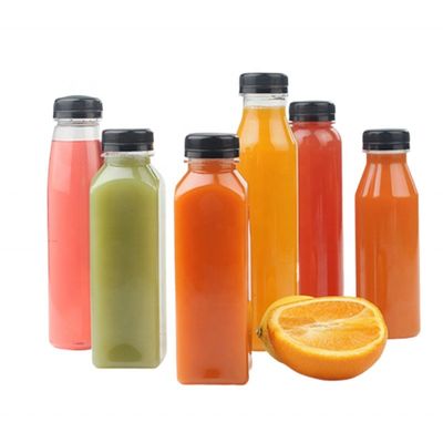 300ml 350ml 400ml Pet Botão de bebida de plástico para personalização de bebidas e marca