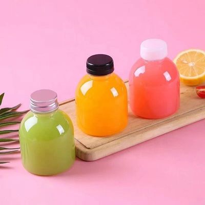 300ml 350ml 400ml Pet Botão de bebida de plástico para personalização de bebidas e marca