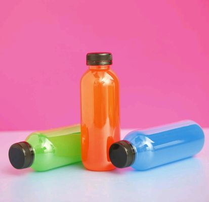 300ml 350ml 400ml Pet Botão de bebida de plástico para personalização de bebidas e marca