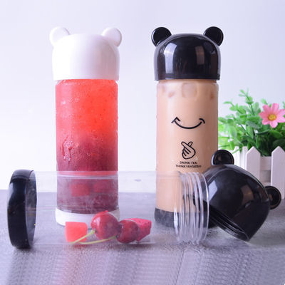 300ml 350ml 400ml Pet Botão de bebida de plástico para personalização de bebidas e marca