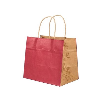 Saco de compras de papel Kraft de base larga e marrom extra grande para soluções de embalagem personalizadas
