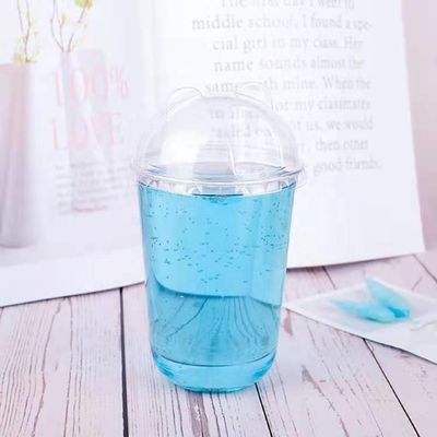 Chá de bolhas PET Iogurte Milktea Copas de plástico em forma de U para promoção de cafés