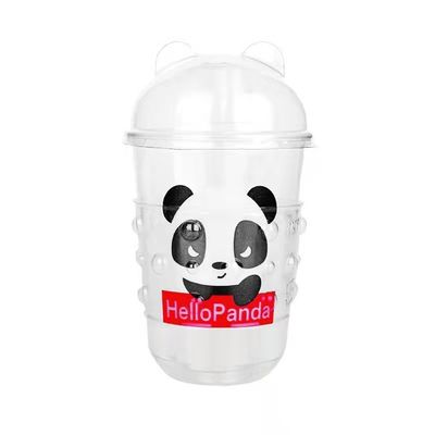 500 ml de Copo de Iogurte de Fundo Redondo de Plástico de PLA descartável de calibre 96 Biodegradável Copo em Forma de U