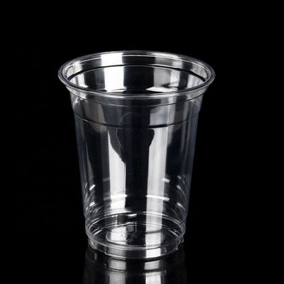 Calibre 95 Transparente PLA Copo de plástico descartável com tampa de cúpula 20oz 16oz 12oz 9oz