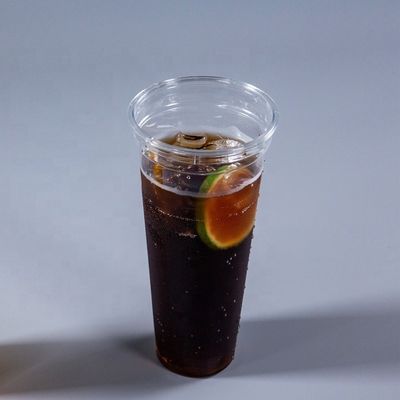 Copo de plástico com tampa de cúpula 12oz 16oz 20oz