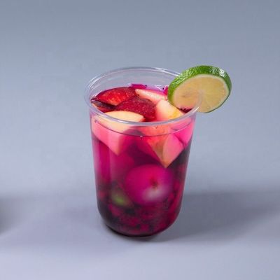 7oz / 9oz / 10oz / 12oz / 14oz / 16oz / 18oz / 20oz / 24oz / 30oz / 32oz PET Copo de gelo descartável com tampa
