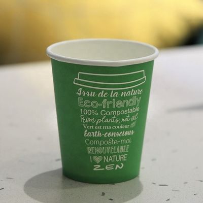 Copo de papel descartável inodoro 8oz 2,5oz 3oz 4oz 6oz 7oz 10oz 12oz 16oz 20oz 24oz 32oz