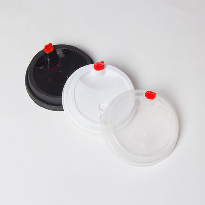 62mm/78mm/90mm/115mm Cobertura de café para o branco/preto PP plástico tampas de sorvete Cobertura de xícara de café