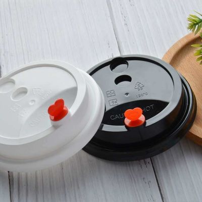 62mm/78mm/90mm/115mm Cobertura de café para o branco/preto PP plástico tampas de sorvete Cobertura de xícara de café