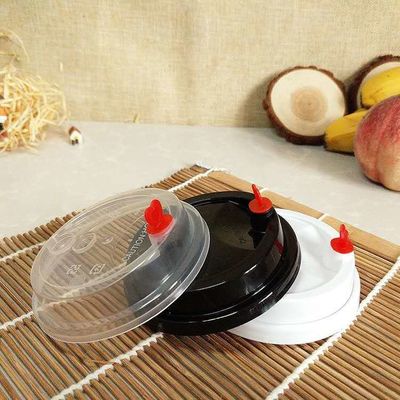 62mm/78mm/90mm/115mm Cobertura de café para o branco/preto PP plástico tampas de sorvete Cobertura de xícara de café