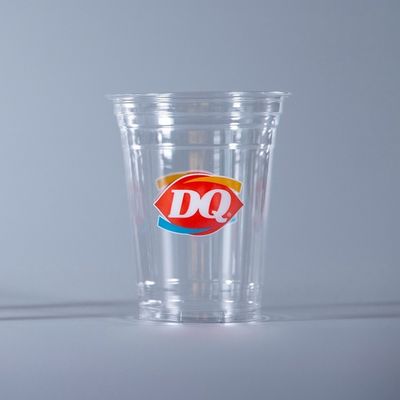 Copo PLA biodegradável sem plástico para beber café Boba com tampa para lojas de smoothie