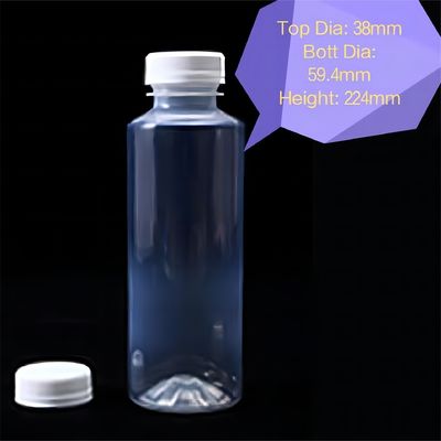 Material de corpo de plástico de PP 150ml 280ml 350ml 500ml Garrafa de bebida resistente ao calor para sumo