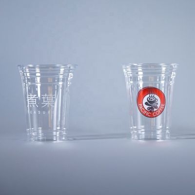 Copo de plástico PLA 100% biodegradável Copo com tampa