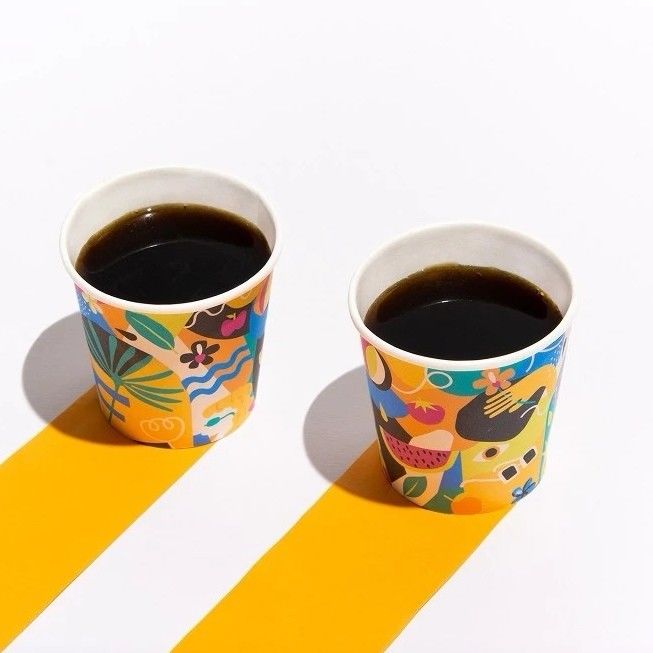 Copo de papel descartável inodoro 8oz 2,5oz 3oz 4oz 6oz 7oz 10oz 12oz 16oz 20oz 24oz 32oz