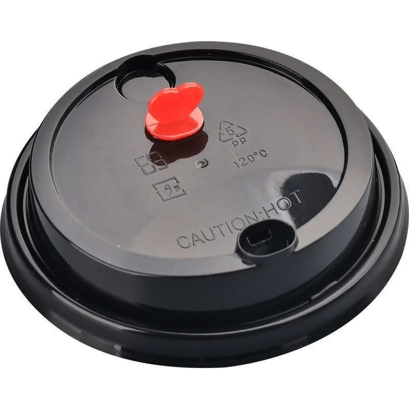 62mm/78mm/90mm/115mm Cobertura de café para o branco/preto PP plástico tampas de sorvete Cobertura de xícara de café